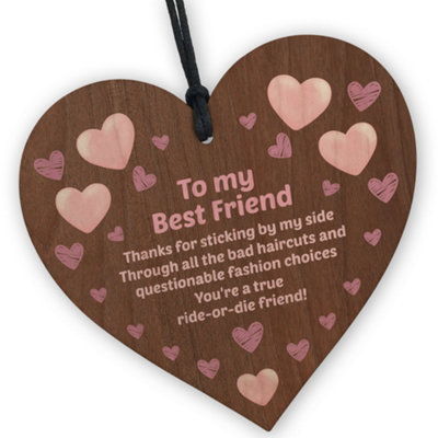 Placca Divertente Per Amici Del Cuore - Regalo Di Amicizia Con Frase Sullo Stretto Legame