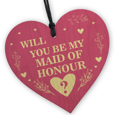 Red Ocean Will You Be My Maid of Honour Gifts Maid of Honour Proposal — free download