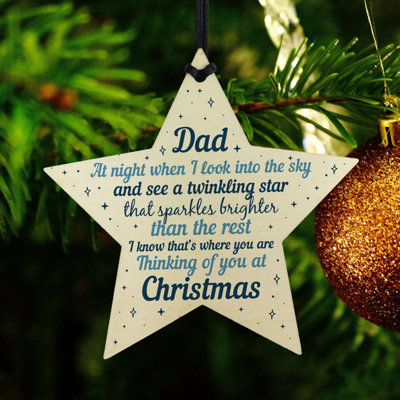 In memory of store dad at christmas