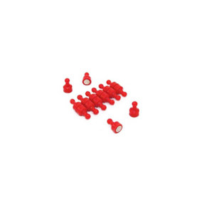 Red Office & Fridge Skittle Magnet - 1/2 in. dia x 27/32 in. tall (Pack of 12)