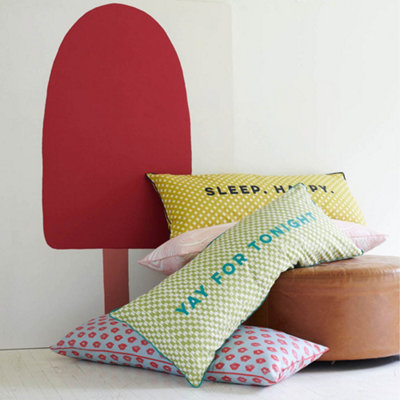 Red Painted Lips Design Body Pillow