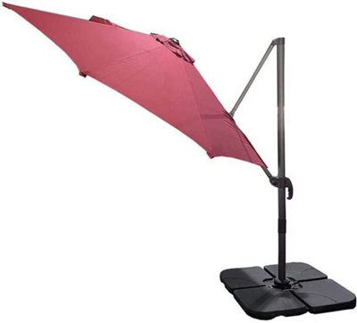 Red parasol round umbrella 195x32x14CM