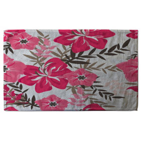Red & Pink Floral (Bath Towel) / Default Title