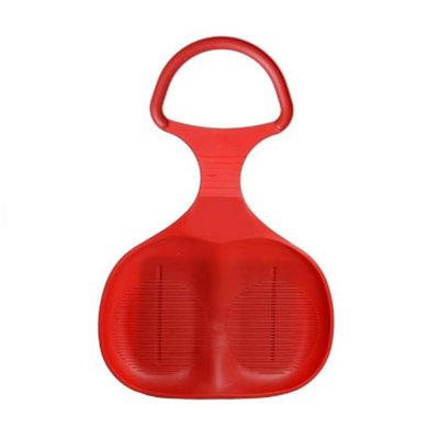 Red Plastic Snow Skimmer Bump Sled / Sledge