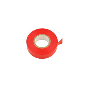 Red PVC Insulation Tape 19mm x 20m Pk 10 Connect 30380