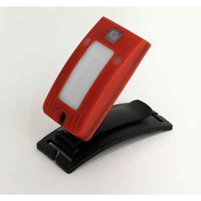 Red Rechargeable Head Torch - Adjustable Band - Automatic Sensor - 2W COB LED