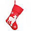 Red Reindeer Xmas Gift Decoration Christmas Stocking
