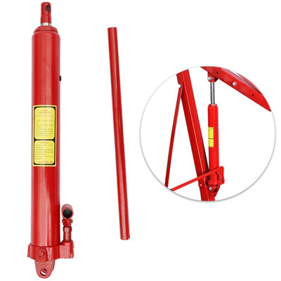 Red Replacement 8 Ton Steel Hydraulic Long Ram Jack Lift with Handle