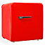 Red Retro Mini Fridge/Drinks Cooler 45L - SIA RFM44R