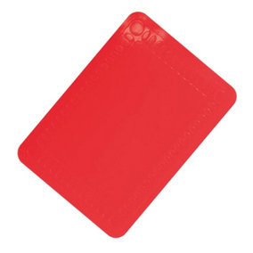 Red Silicone Anti Slip Table Mat - 250 x 180mm - Dishwasher Safe Dining Mat