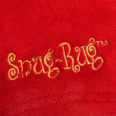 Red Snug Rug Deluxe Blanket With Sleeves Luxury Cosy Super Soft Coral ...
