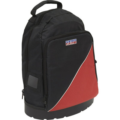 Red Tool Backpack with Multi Pockets - Heavy-Duty Tool Storage Solution ...