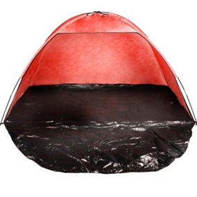 Red UV Protection Beach Shelter Factor 40 Tent In Carry Bag