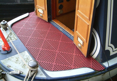 Red Versatile Non Slip Floor Tile (Pack of 4) - 4