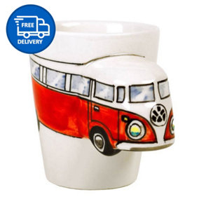 Red Volkswagen Mug Coffee & Tea Cup by Laeto House & Home - INCLUDING FREE DELIVERY