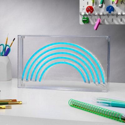 RED5 Multi Coloured Rainbow Desk Light With USB Charging
