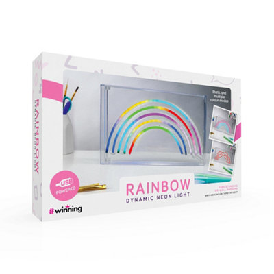 RED5 Multi Coloured Rainbow Desk Light With USB Charging - 5