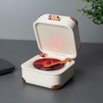 RED5 Retro Record-Player Speaker Vibrant 4W Sound