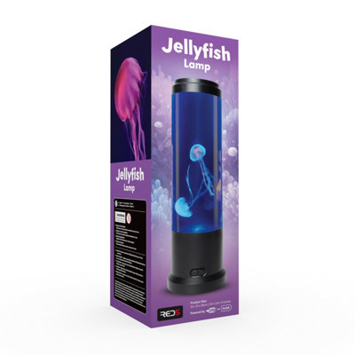 RED5 Round Jelly Fish Lamp  with Black Base