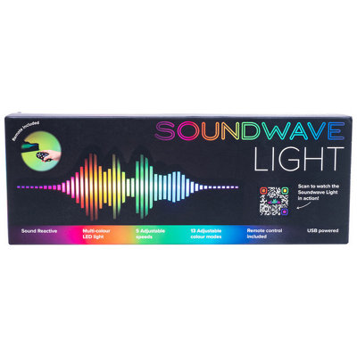 RED5 Sound Reactive Colour Changing Soundwave Night Light