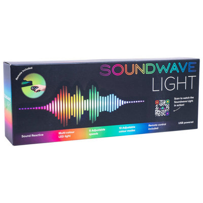 RED5 Sound Reactive Colour Changing Soundwave Night Light