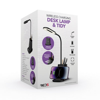 RED5 Wireless Charging Desk Tidy Lamp - 1