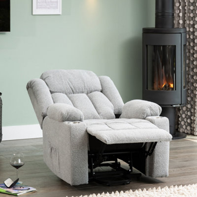 Redding Dual Motor Lift Assist Recliner Chair with Massage and Heat ...