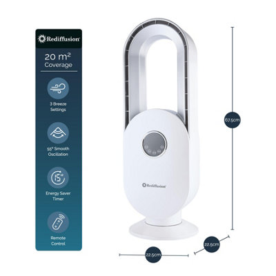 Rediffusion Bladeless Cooling Fan White