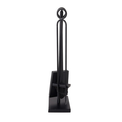 Redwood Fireside Companion Set Iron Tool Stand Matte Black - 5