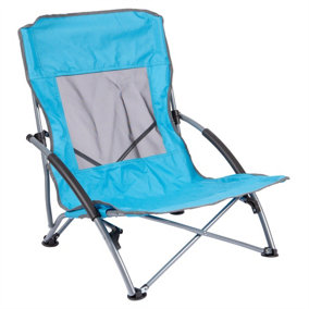 Redwood - Folding Steel Beach Chair - Light Blue