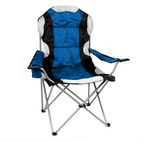 Redwood - High Back Padded Camping Armchair - Blue