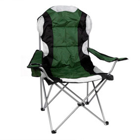Redwood - High Back Padded Camping Armchair - Green