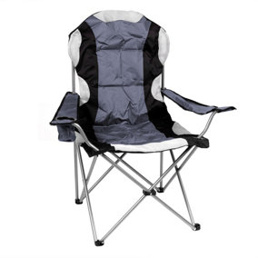 Redwood - High Back Padded Camping Armchair - Grey