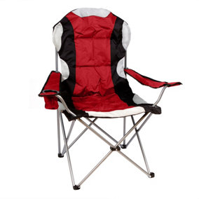 Redwood - High Back Padded Camping Armchair - Red