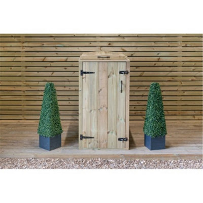 Redwood Pressure Treated Wheelie Bin Store - Single (140L)