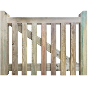 Redwood Salcombe Gate Single - 0.9m Wide x 0.9m High - Right Hand Hung