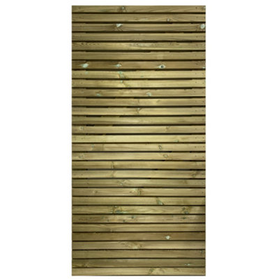 Redwood Slatted Gate Single - 0.9m Wide x 0.9m High Left Hand Hung