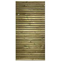 Redwood Slatted Gate Single - 3.0m Wide x 1.8m High Right Hand Hung