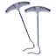 Redwood - Tent Peg Extractor - 24cm - Grey - Pack of 2