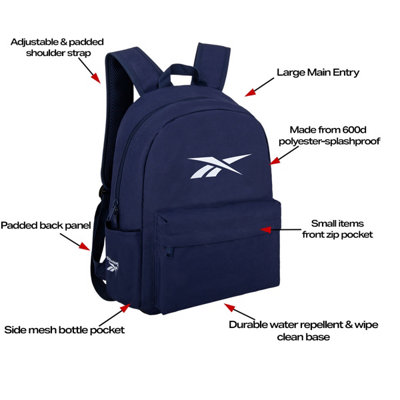 REEBOK CLASSIC BACKPACK NAVY MEDIUM