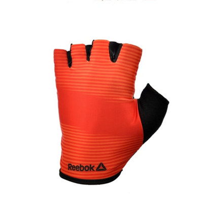 Reebok Men's Red and Black Training Gloves for Enhanced Grip and Comfort