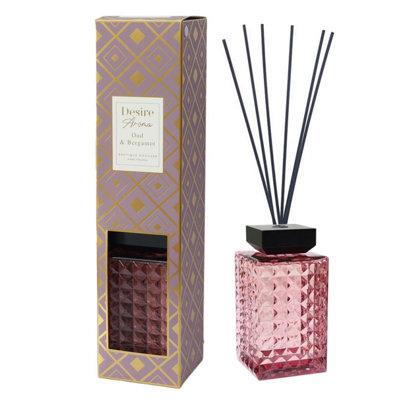 Reed Diffuser 2000ml Oud & Bergamot Elegant Style Air Freshener Home ...