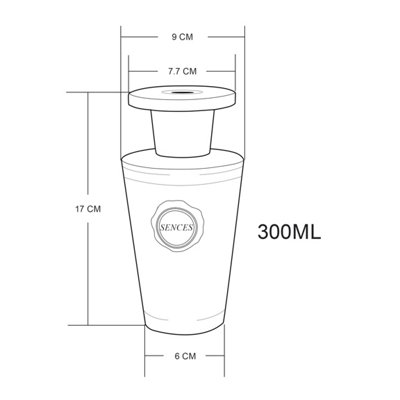 Reed Diffuser 300ml Sences Orange Bergamot Air Freshener Aromatherapy ...