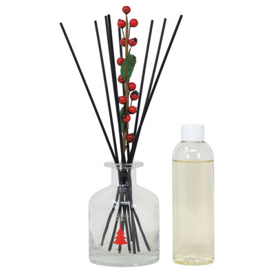 Reed Diffuser Winter Spices 180ml Aromatherapy Holiday Bottle Jar Air Freshener - 4
