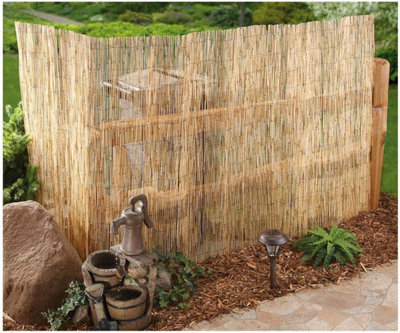 Reed Screening Garden Fencing Panel - H 1.5m x W 4m - 3