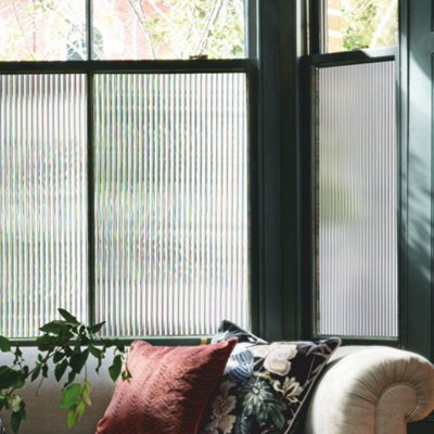 Reeded Glass Window Film 1.5m x 0.5m