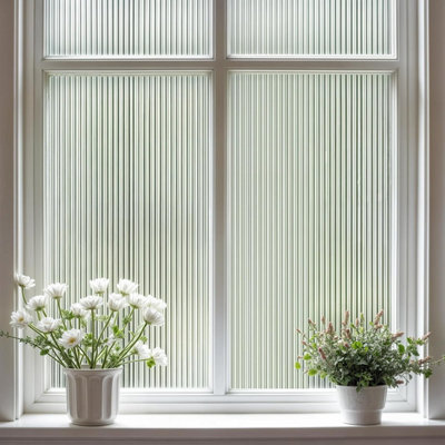 Reeded Glass Window Film Decorative Window Film Privacy Film Glass ...