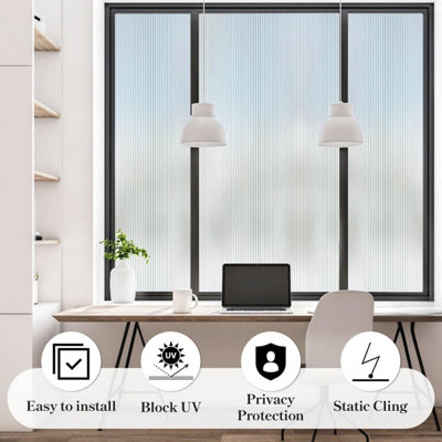 Reeded Glass Window Film Privacy Film Glass Windows Patterned Window ...