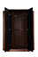REFLECT 2 Door Corner Wardrobe in Gloss Black Door Fronts and Walnut Carcass