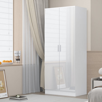 Plain white wardrobe doors discount